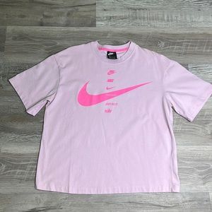 Nike Women’s Pink Shirt Swoosh | Size M |